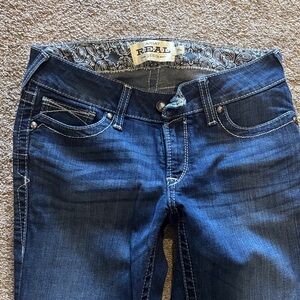 Ariat Women's Blue Jeans 29 xl mid rise straight
